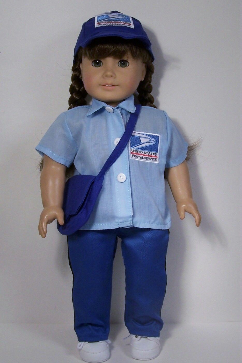 POSTAL Mailman USPS Work Costume Uniform Doll Clothes For 18 American