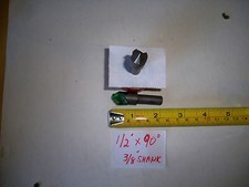1/2" X 90 DEGREE HIGH SPEED STEEL 3 FLUTE COUNTERSINK 3/8" SHANK MADE IN USA