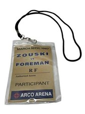 Zouski vs Foreman Passes  Lanyards Big George Foreman 2023 