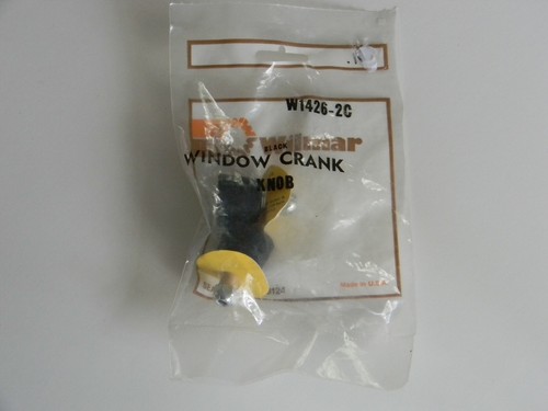 AUTO WILMAR WINDOW CRANK KNOB W1426-2C BLACK NEW SEALED PACK OF 2 - 第 1/1 張圖片