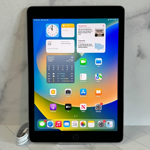 Apple iPad Pro 1st Gen. A1674 128GB Unlocked Space Gray Tablet #H402