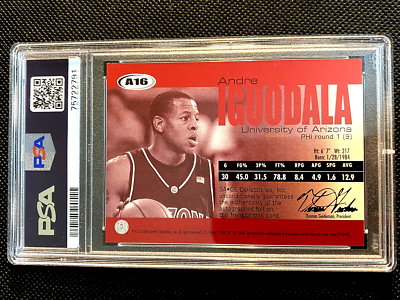 SSP /20 BGS NM 2004 ANDRE IGUODALA SAGE HIT PLATINUM ROOKIE