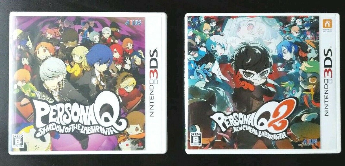 Nintendo 3DS PERSONA Q & Q2 Cartridge Set NDS Japan | eBay