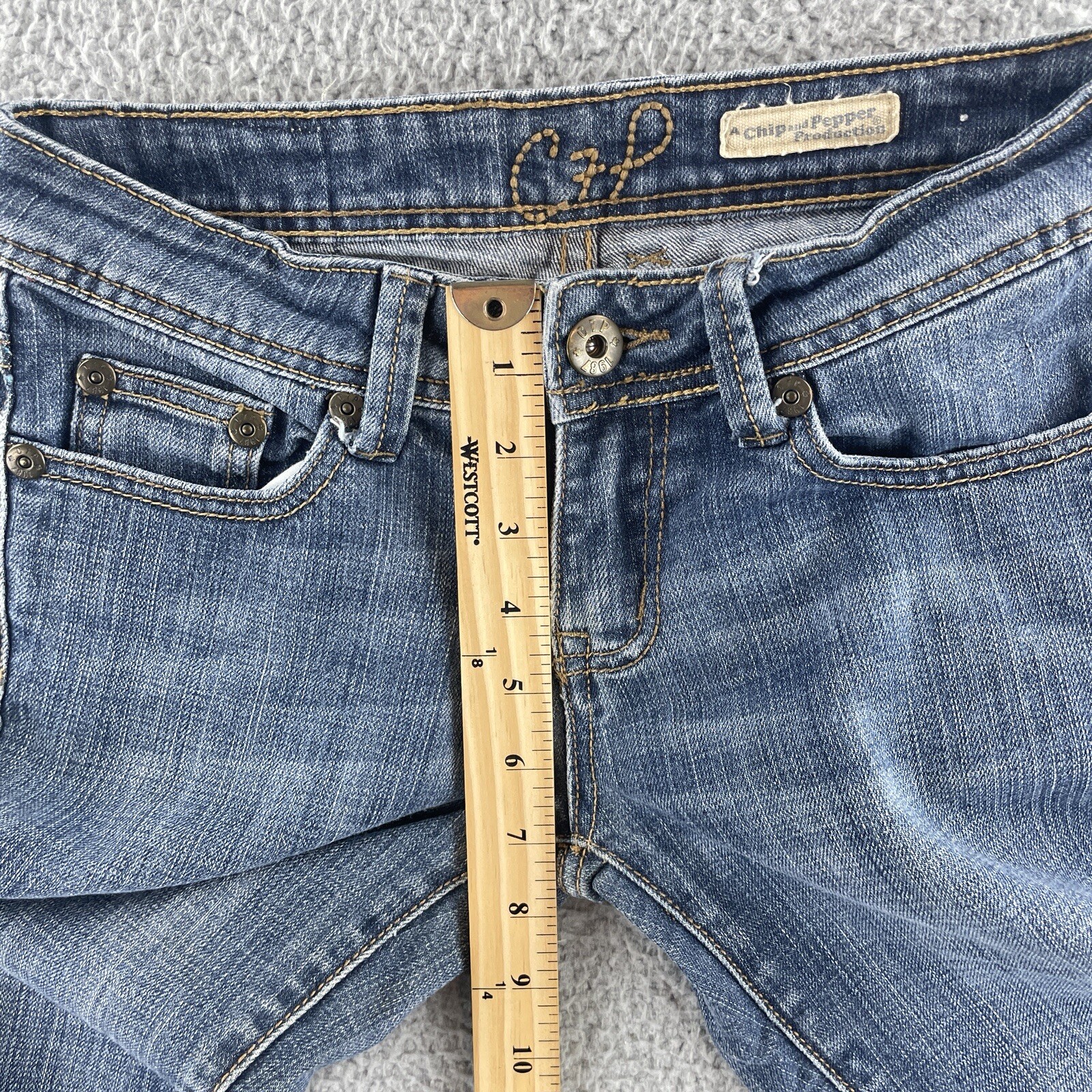 Chip And Pepper Jeans Womens Size 0 Laguna Beach Flare Boot Cut Blue