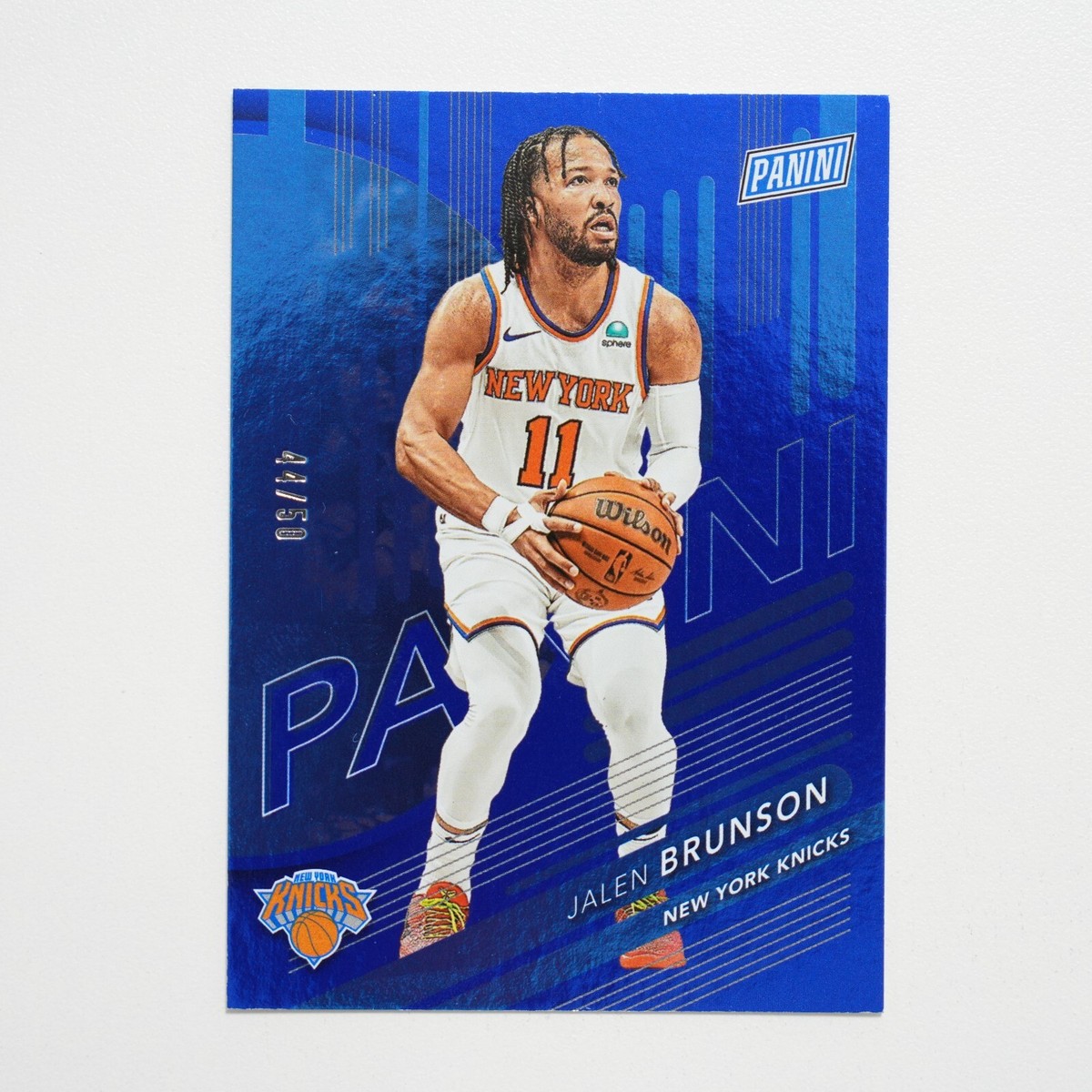 JALEN BRUNSON 2024-25 PANINI THE NATIONAL SILVER PACK BLUE FOIL