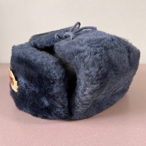 Uniform Ushanka Military Winter Hat Soldier Army/Militia Soviet Cap 53 Small - Picture 6 of 8
