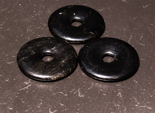 Edelstein Donuts A-L 20 30 40 50 mm für Lederband Kette Pi Scheibe Steinschatz - Bild 189 von 273