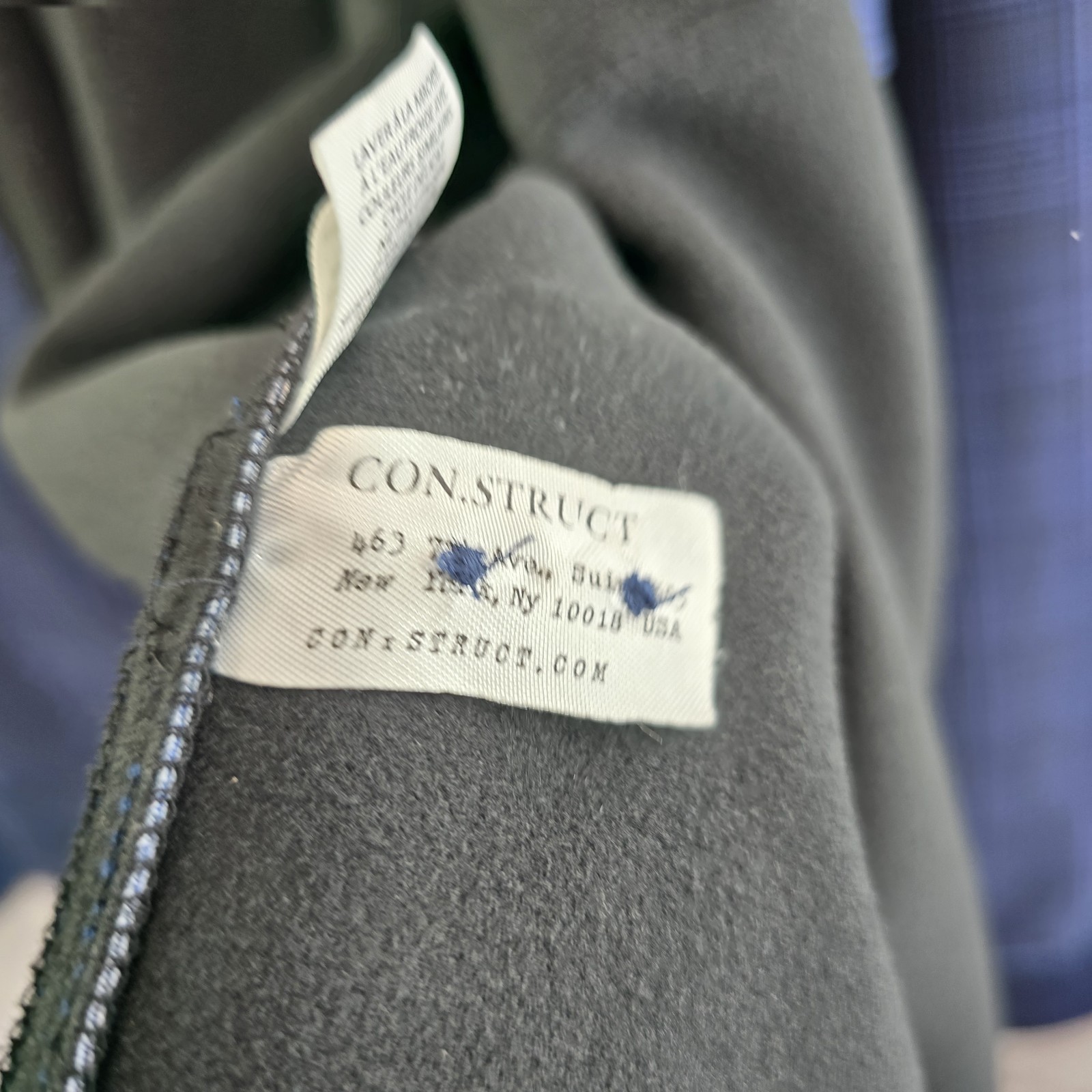 Construct Shirt Jacket Men Medium Blue Button Fle… - image 11