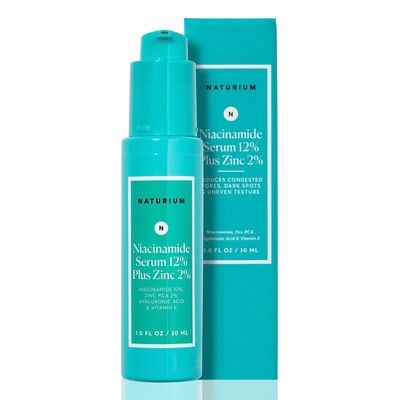 Naturium Niacinamide Face Serum 12% Plus Zinc 2%, Anti-Aging, Pore Minimizer ...