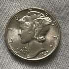 1937 P Mercury SILVER Dime !!Uncirculated!! Great Details&Luster*Free Shipping*