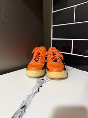 Nike Air Force 1 Low Skeleton Orange Size 4.5 CU8067-800