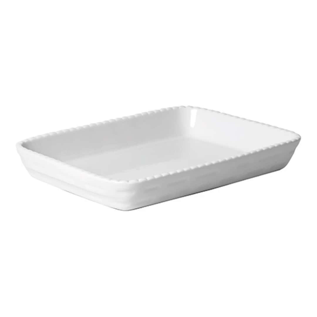 Stackable Rectangular Baking Dish in Porcelain 32x22x5.5 Cm - TableTop