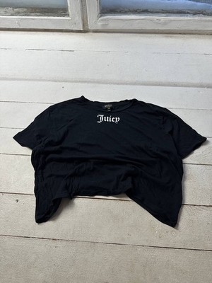  JUICY COUTURE RARE LOGO AVANT GARDE Short Sleeve Tee Y2K WOMEN  IFSIXWASNINE