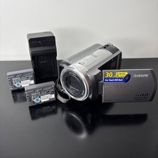 Sony Handycam DCR-SR60 Silver 30GB Camcorder w/ Two OEM Batteries  Charger