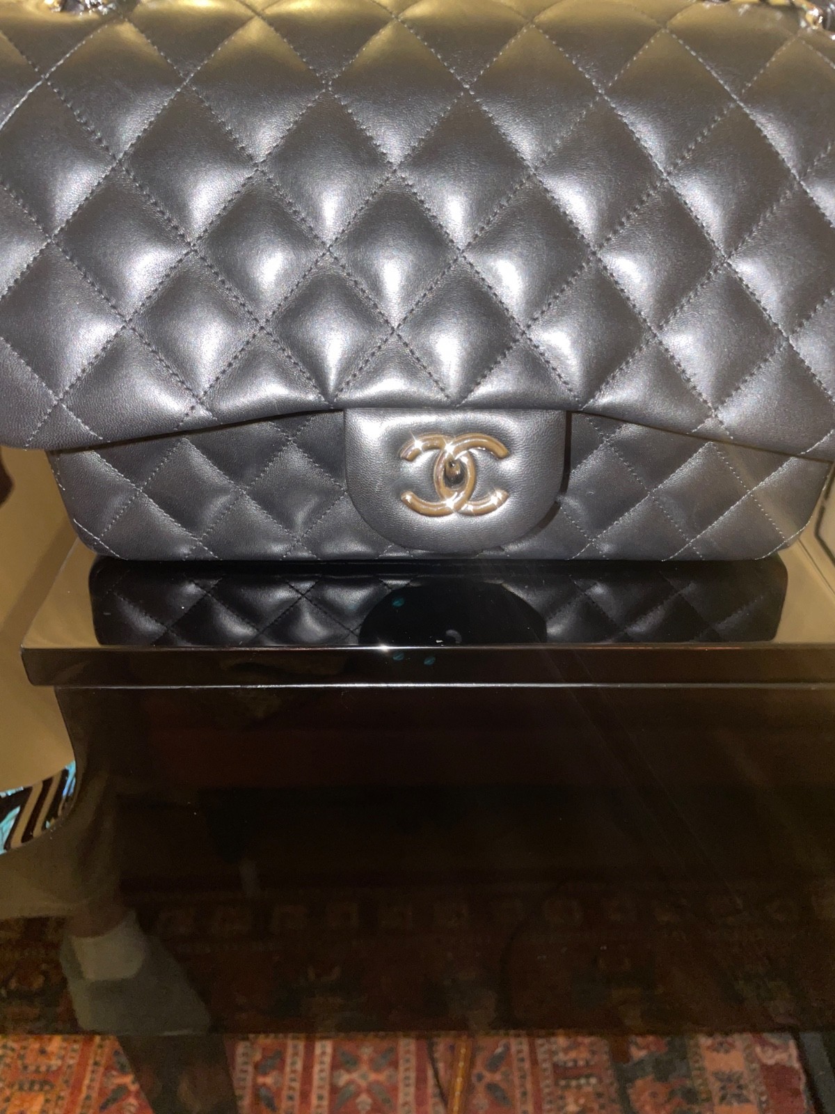 Authentic large ICON classic CHANEL handbag image 5