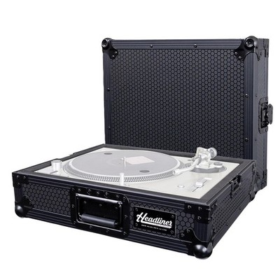 Headliner HL10205 Pitch Black Turntable Flight Road Travel Case