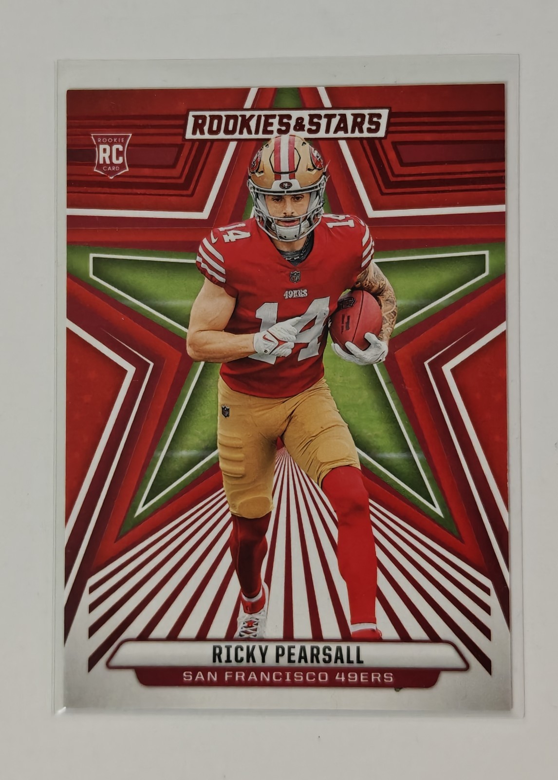 2024 Rookies & Stars Ricky Pearsall Red Parallel RC #184 | San Francisco 49ers
