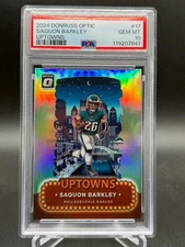 2024 Panini Donruss Optic Uptowns #17 Saquon Barkley Eagles SSP CASE HIT PSA 10