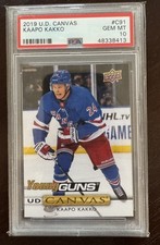2019 UPPER DECK CANVAS C91 KAAPO KAKKO RC YOUNG GUNS PSA 10