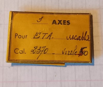 1 Unruhwelle Balance staff ETA 2370 incabloc vir 50 Unruhwelle