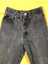 Vintage Georges Marciano GUESS jeans 24" Waist Acid Wash Black Tapered