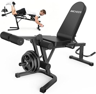 Leg Extension and Curl Machine, 880LBS Adjustable Leg Curl Machine, Seated Leg E