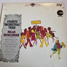 MILAN MUNCLINGER Stamic: Orchestral Trios 1969  LP Crossroads MINT LP /VG+ COVER