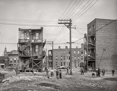 1941 CHICAGO SOUTH SIDE Ghetto HOUSING Photo 8.5X11 Photo