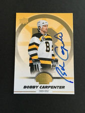 BOB CARPENTER #70  AUTO'D 2023/24 U.D.  BRUINS SERIES 1  GOLD CENTENNIAL  RARE