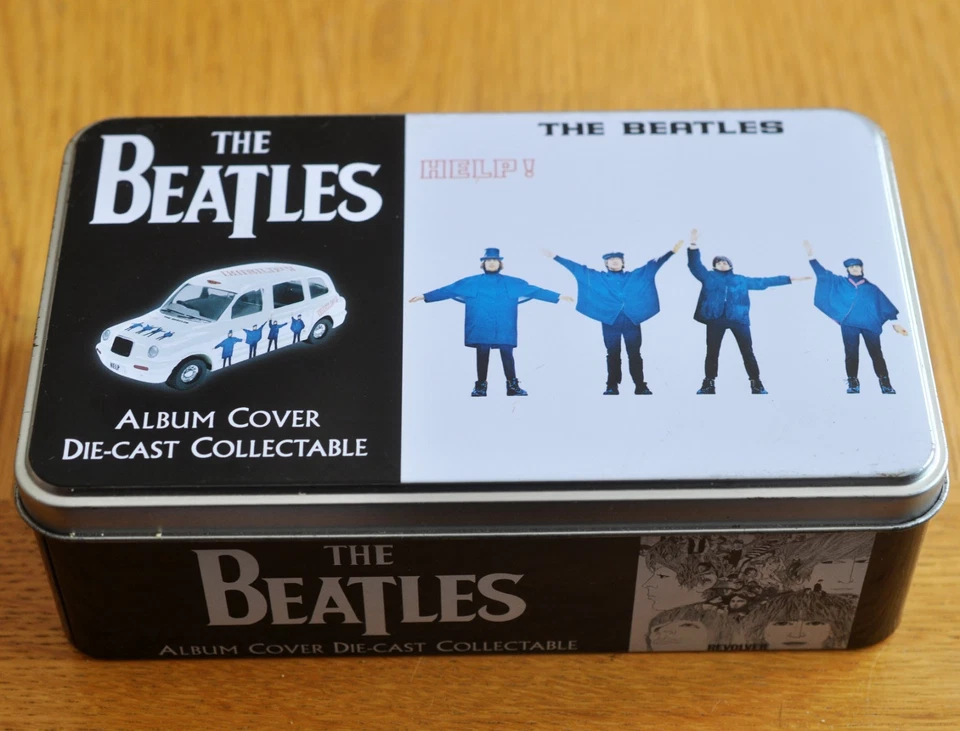 BEATLES - HELP LIMITED EDITION ALBUM COVER DIECAST CORGI TOY TAXI IN TIN MINT - Image 2 of 4