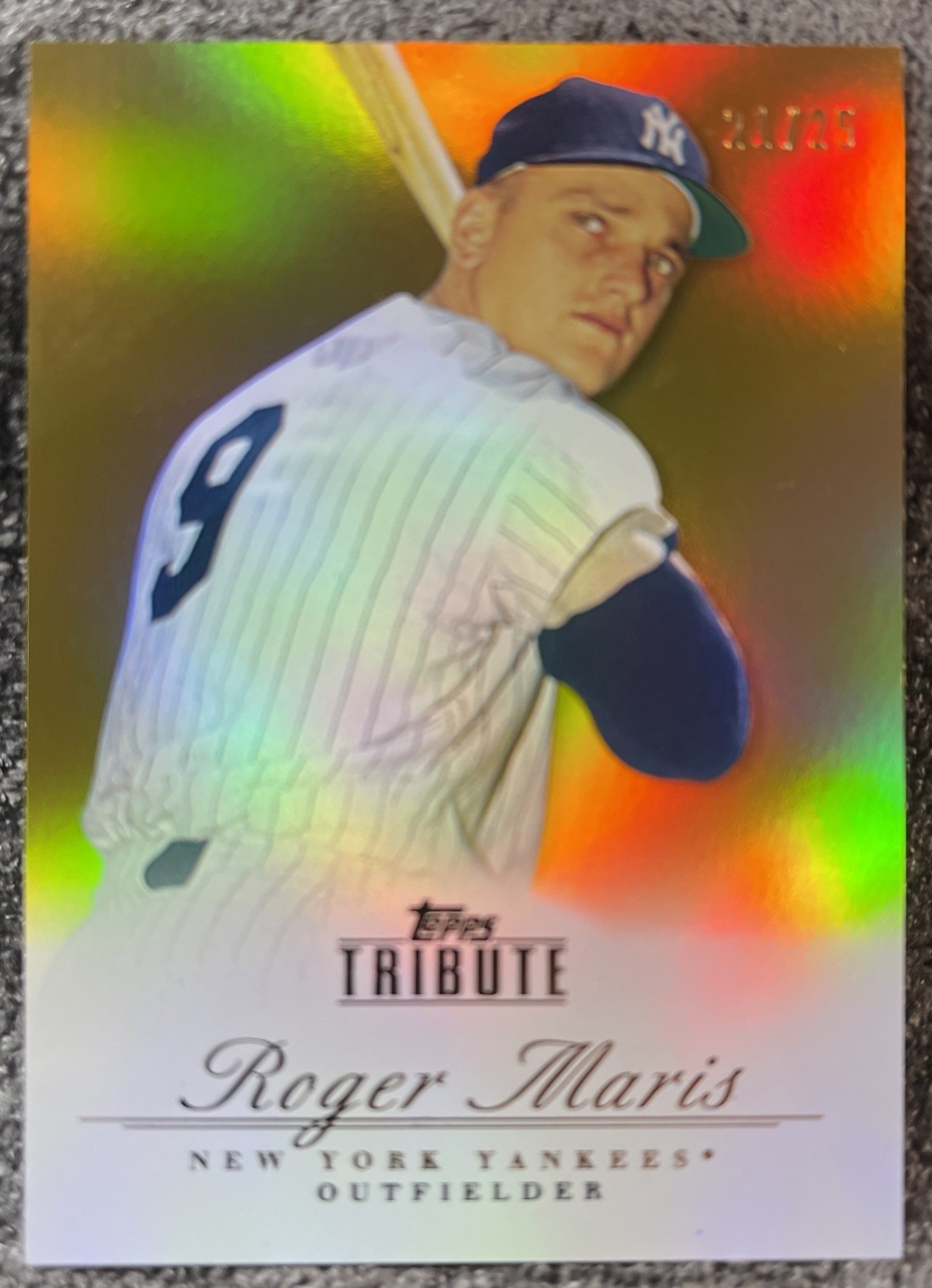 ROGER MARIS 2012 Topps Tribute GOLD 22/25 #49 NM New York Yankees HOF