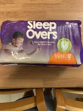 Cuties Sleep Overs Incontinence Pants, Size LG/XL - 12 Piece