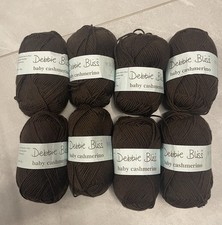 Debbie Bliss Baby Cashmerino Brown 8 x 50g New With Tags
