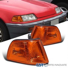 Fits 1990-1991 Honda Civic 2dr 3dr Hatchback Corner Signal Lights Lamps Amber Fits 1990-1991 Honda Civic 2dr 3dr Hatchback Corner Signal Lights Lamps Amber