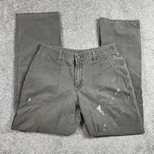 Patagonia Pants Womens 10 Utility Canvas Distressed Paint Splatter Vintage 55120