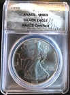 1998 American Eagle ANACS MS-69 Certified US Mint Bullion-0.999 Silver 1 Oz Coin
