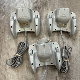 Sega Dreamcast Controller Lot Of 3 Official OEM White Grey HKT 7700 Tested Works