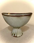Vintage Frankoma Blue Pod Vase 237 Flat Style