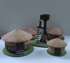 Tabletop Dorf Rundh&auml;user Wachturm f&uuml;r Fantasy, Warhammer, Warlord Games
