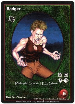Badger Gangrel Vampire: The Eternal Struggle V:TES VTES Vampire CCG