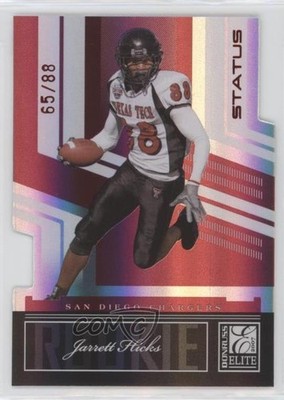 2007 Donruss Elite Rookie Status Die-Cut 65/88 Jarrett Hicks #150 Rookie RC pn1