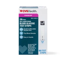 CVS Health Premium True Metrix Self Monitoring Blood Glucose Test Strips 50ct