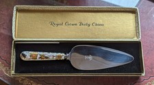Rare Vintage 10" Royal Crown Derby Old Imari Cake/Pie Server - With Original Box