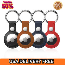 Airtag 4Pack Leather Holder, Air Tag Keychain Case for Apple Tag, Airtags GPS...