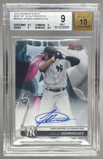 5505 Jasson Dominguez 2020 Bowman's Best #B20-JD Best of 2020 Auto BGS 9 / 10