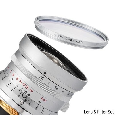 LIGHT LENS LAB 28mm F2.8 Lens Nine Element Elmarit for Leica M w/hood filter set