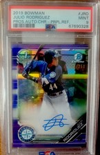 2019 Julio Rodriguez Bowman Chrome Auto Purple Auto 209/250
