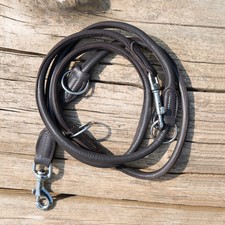 Kieffer Dressur-Hundeleine Ultrasoft - braun - 200 cm rundgenäht Führleine