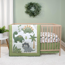 The Peanutshell 3 Piece Baby Crib Bedding Set for Boys - Newborn, Crib, Green