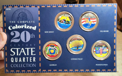 THE COMPLETE COLORIZED 20TH CENTURY STATE QUARTER COLLECTION 5